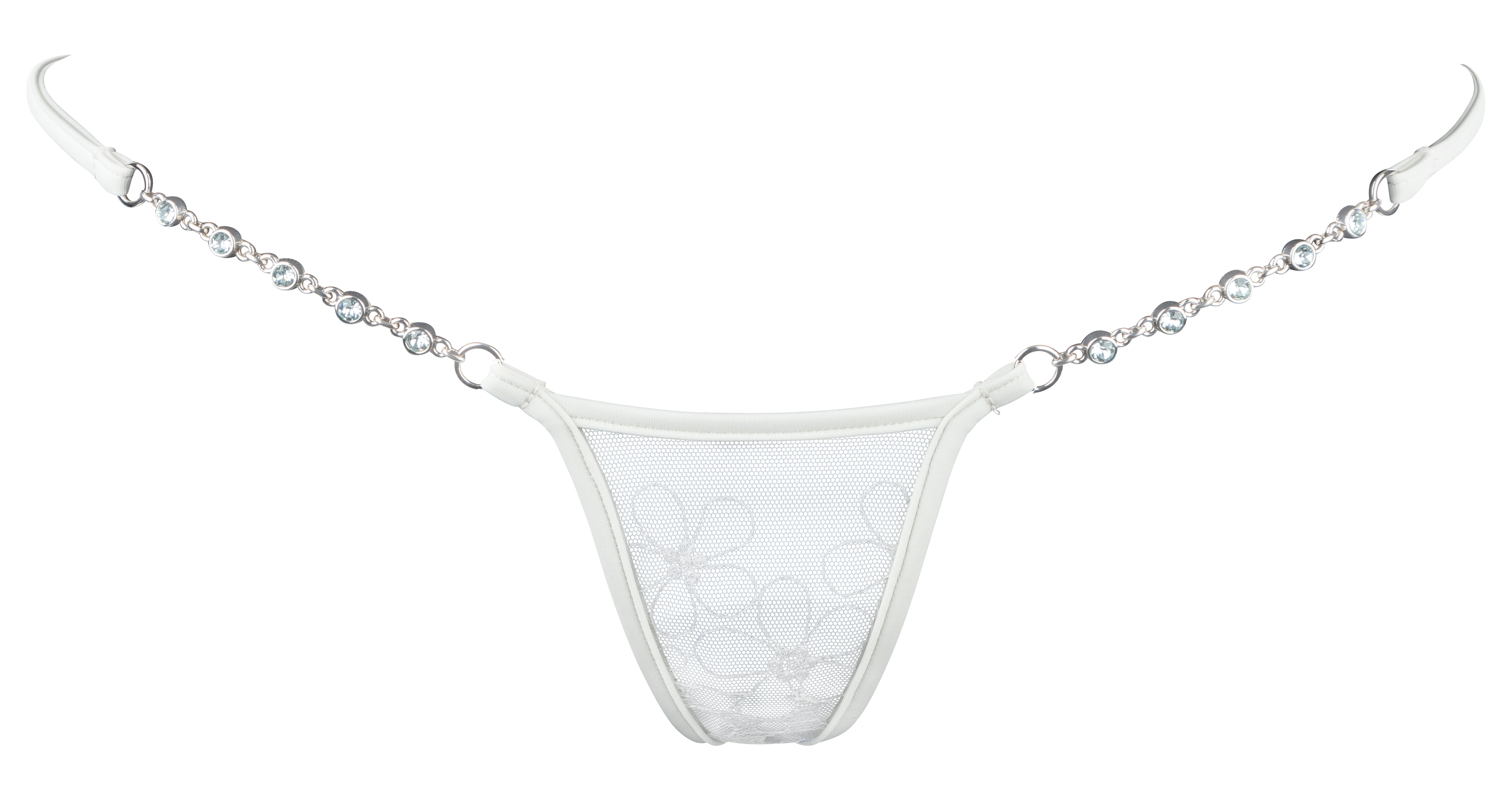 Pearl Crotchless Panties Crotchless G String With Swarovski